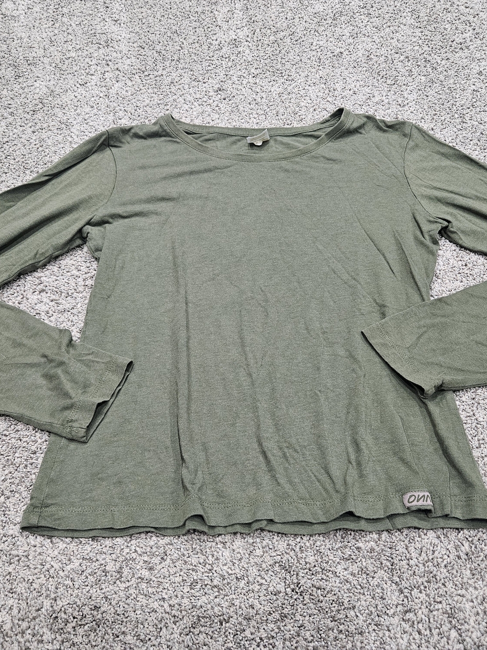 Olive Green Long Sleeve Women's Tee Bamboo